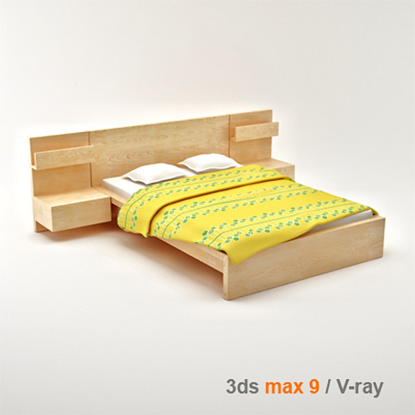 bed ikea malm furnitures 3d max - Malm 8 piece furniture set by lajhar